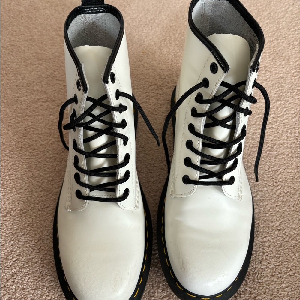 WHITE DR MARTENS Brand new!!